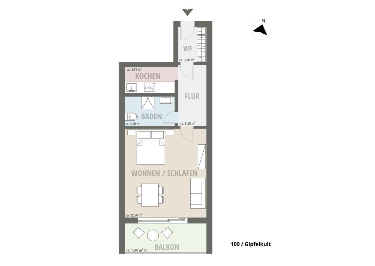 Kult Apartment - Gipfelkult Oberstdorf Eksteriør bilde